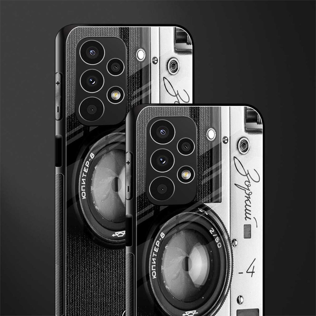 vintage camera back phone cover | glass case for samsung galaxy a13 4g