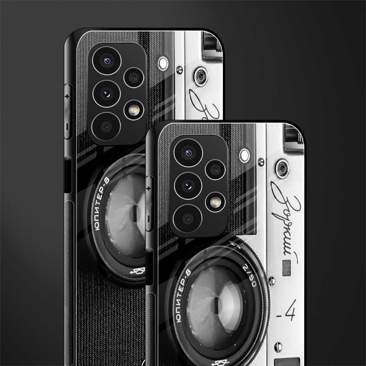vintage camera back phone cover | glass case for samsung galaxy a13 4g