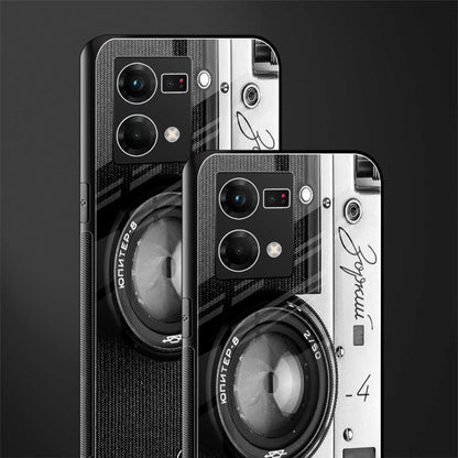 vintage camera back phone cover | glass case for oppo f21 pro 4g
