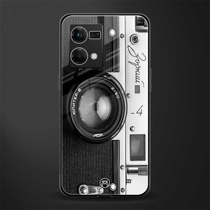 vintage camera back phone cover | glass case for oppo f21 pro 4g