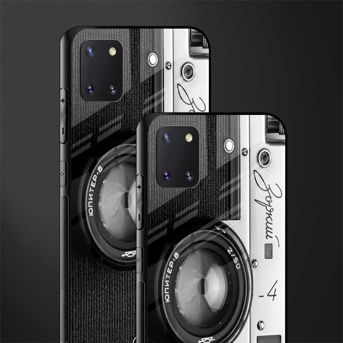 vintage camera glass case for samsung a81 image-2