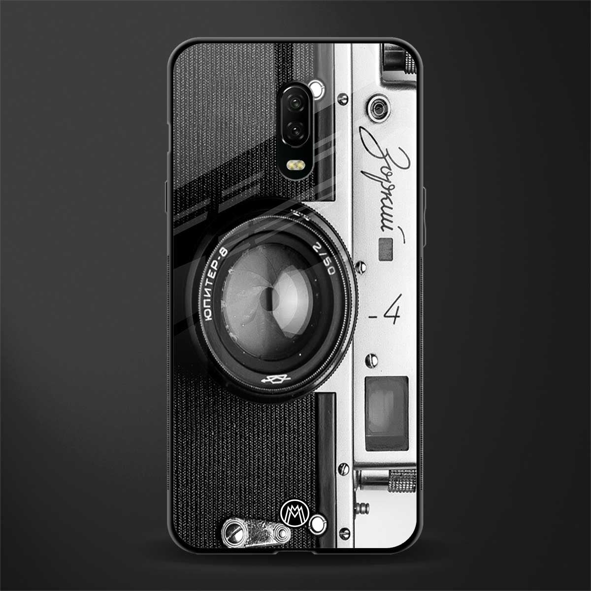 vintage camera glass case for oneplus 6t image