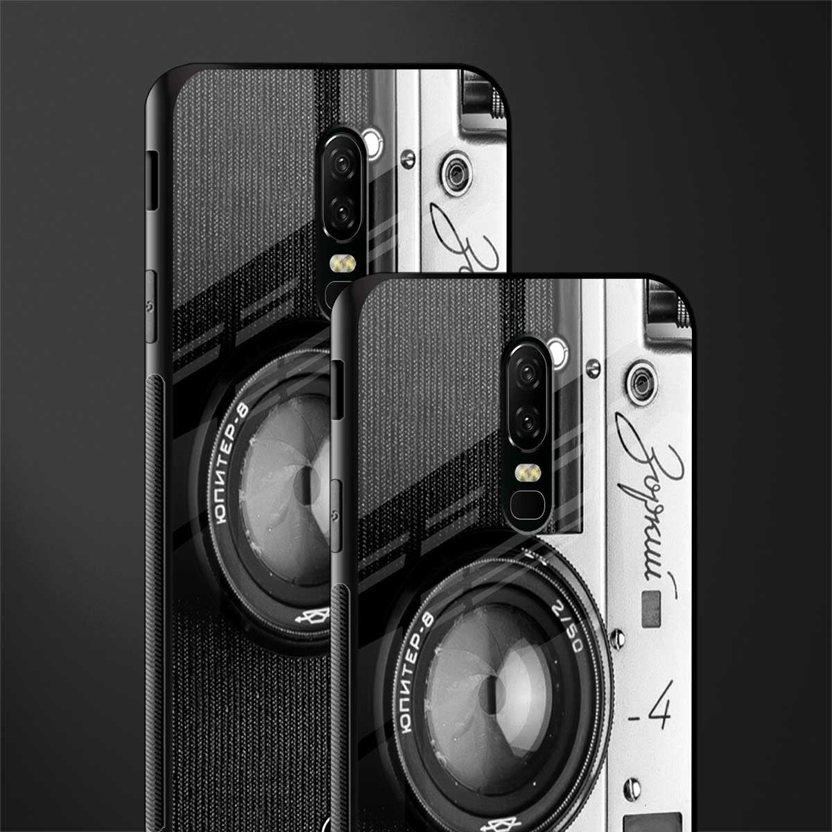 vintage camera glass case for oneplus 6 image-2