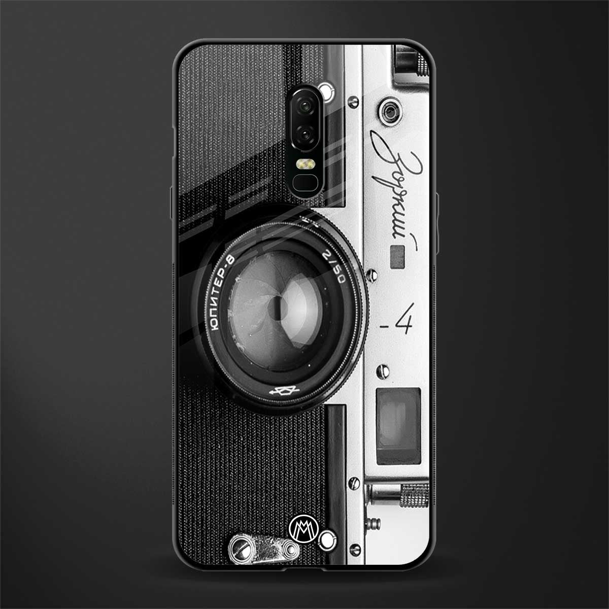 vintage camera glass case for oneplus 6 image