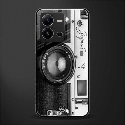 vintage camera back phone cover | glass case for vivo v25-5g