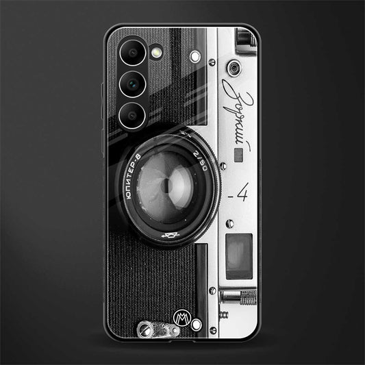 Vintage-Camera-Glass-Case for phone case | glass case for samsung galaxy s23 plus