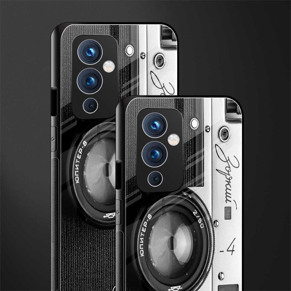 vintage camera back phone cover | glass case for oneplus 9