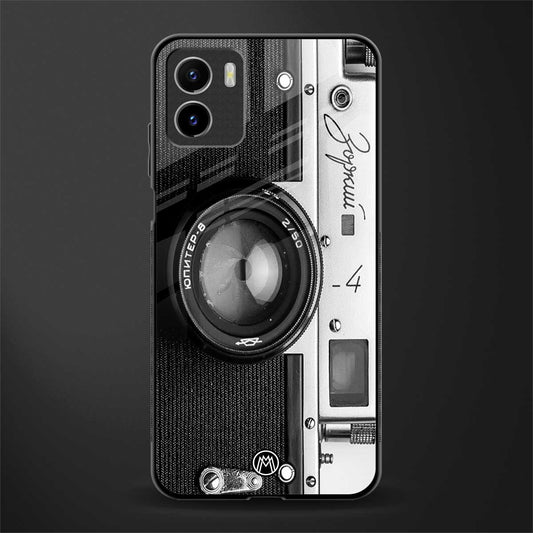 vintage camera back phone cover | glass case for vivo y72