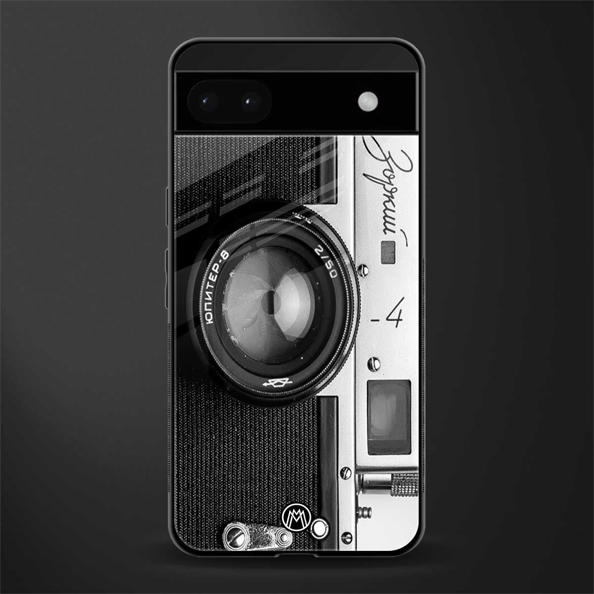 vintage camera back phone cover | glass case for google pixel 6a