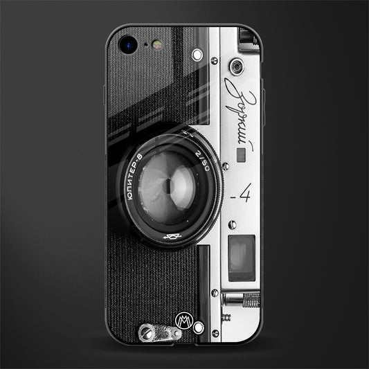vintage camera glass case for iphone 8 image