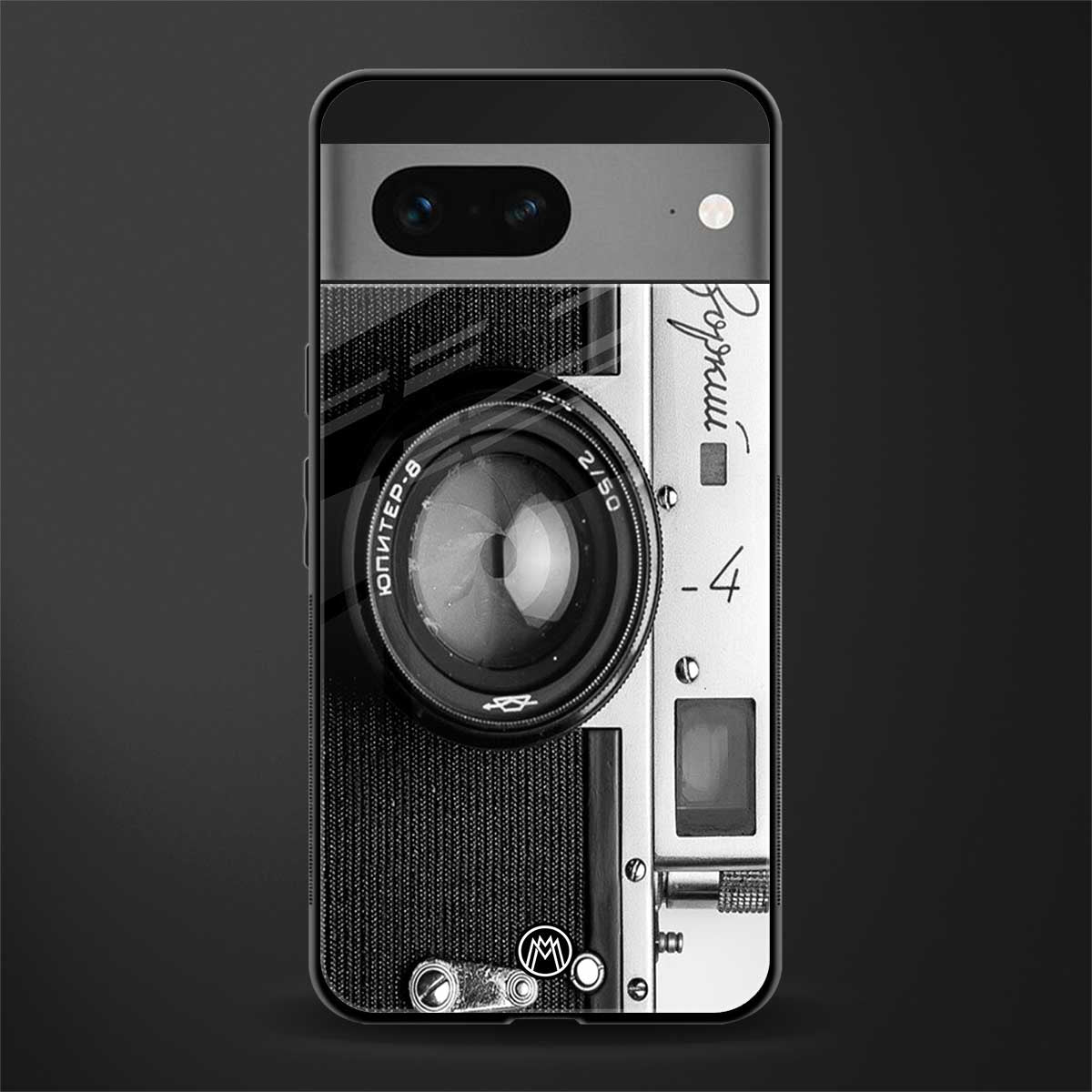 vintage camera back phone cover | glass case for google pixel 7