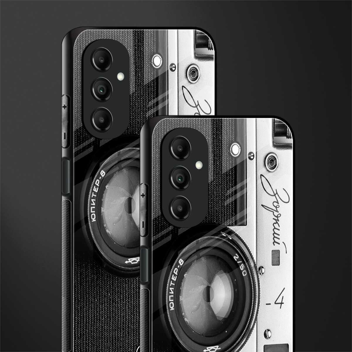 vintage camera back phone cover | glass case for samsung galaxy a14 5g