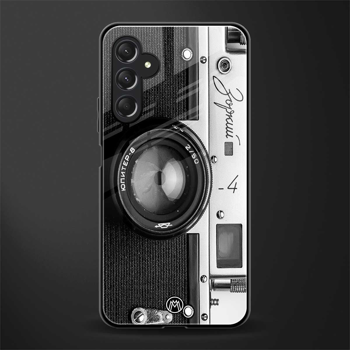 vintage camera back phone cover | glass case for samsun galaxy a24 4g