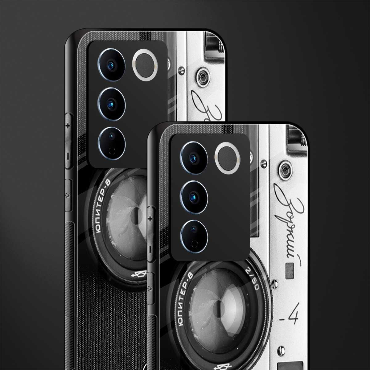 vintage camera back phone cover | glass case for vivo v27 pro 5g