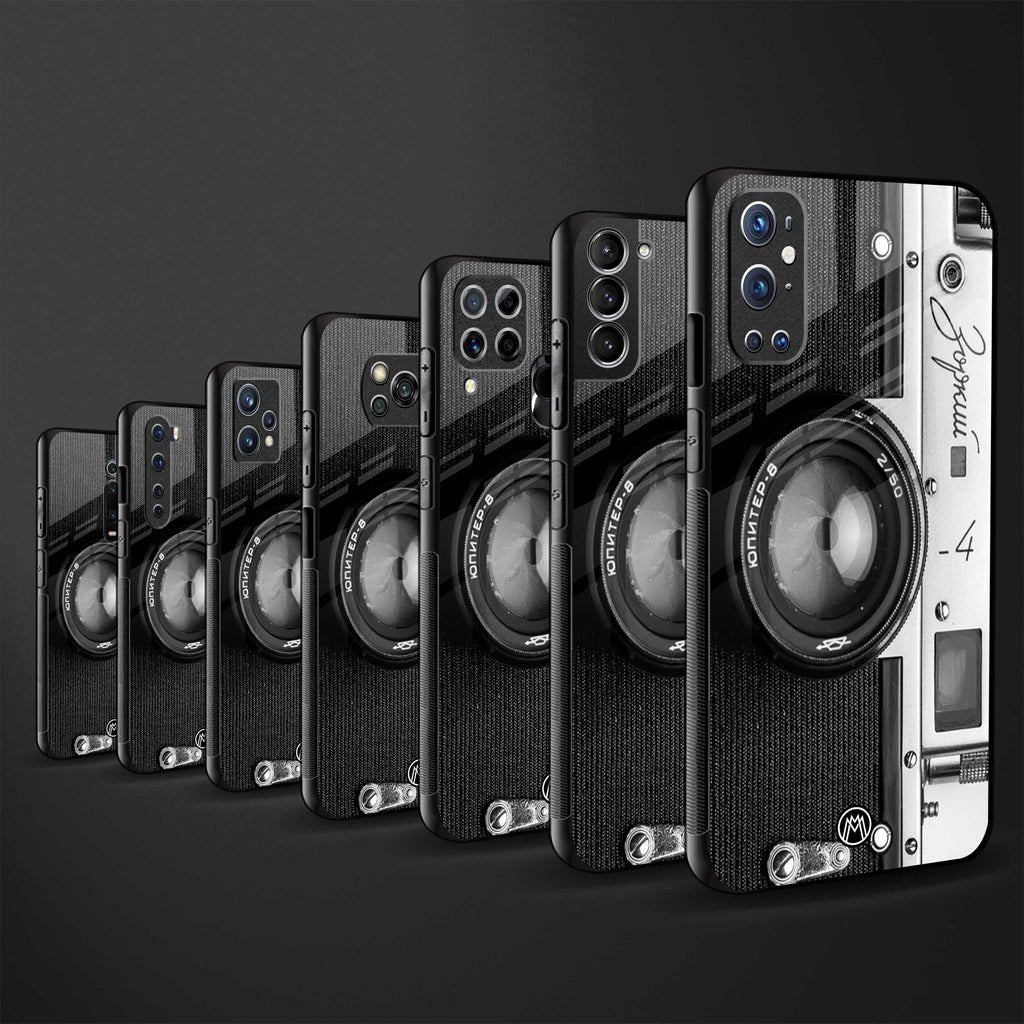 vintage camera back phone cover | glass case for vivo t1 44w 4g
