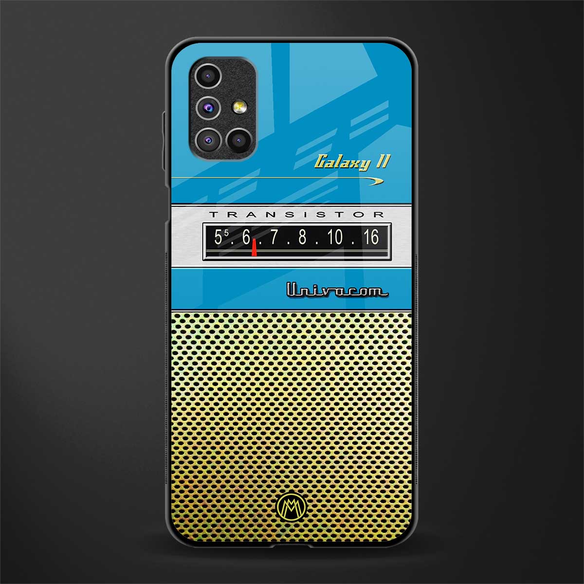 vintage radio glass case for samsung galaxy m31s image