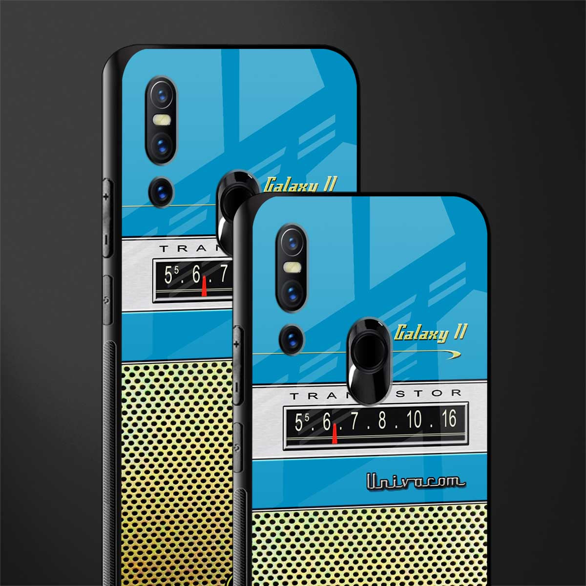 vintage radio glass case for vivo v15 image-2