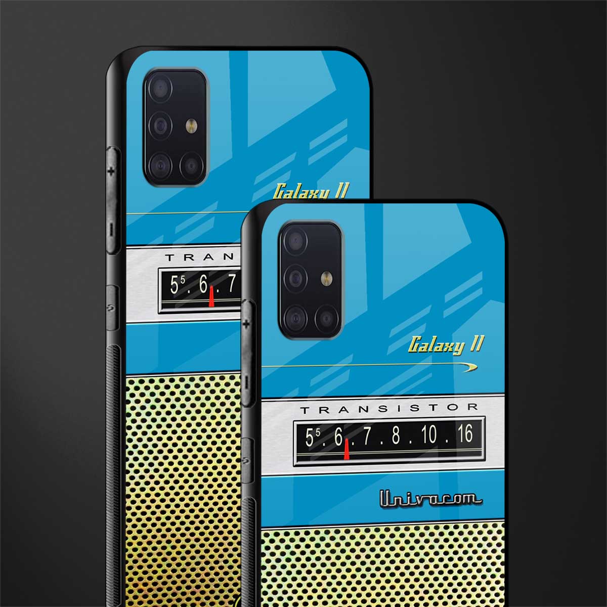 vintage radio glass case for samsung galaxy a71 image-2