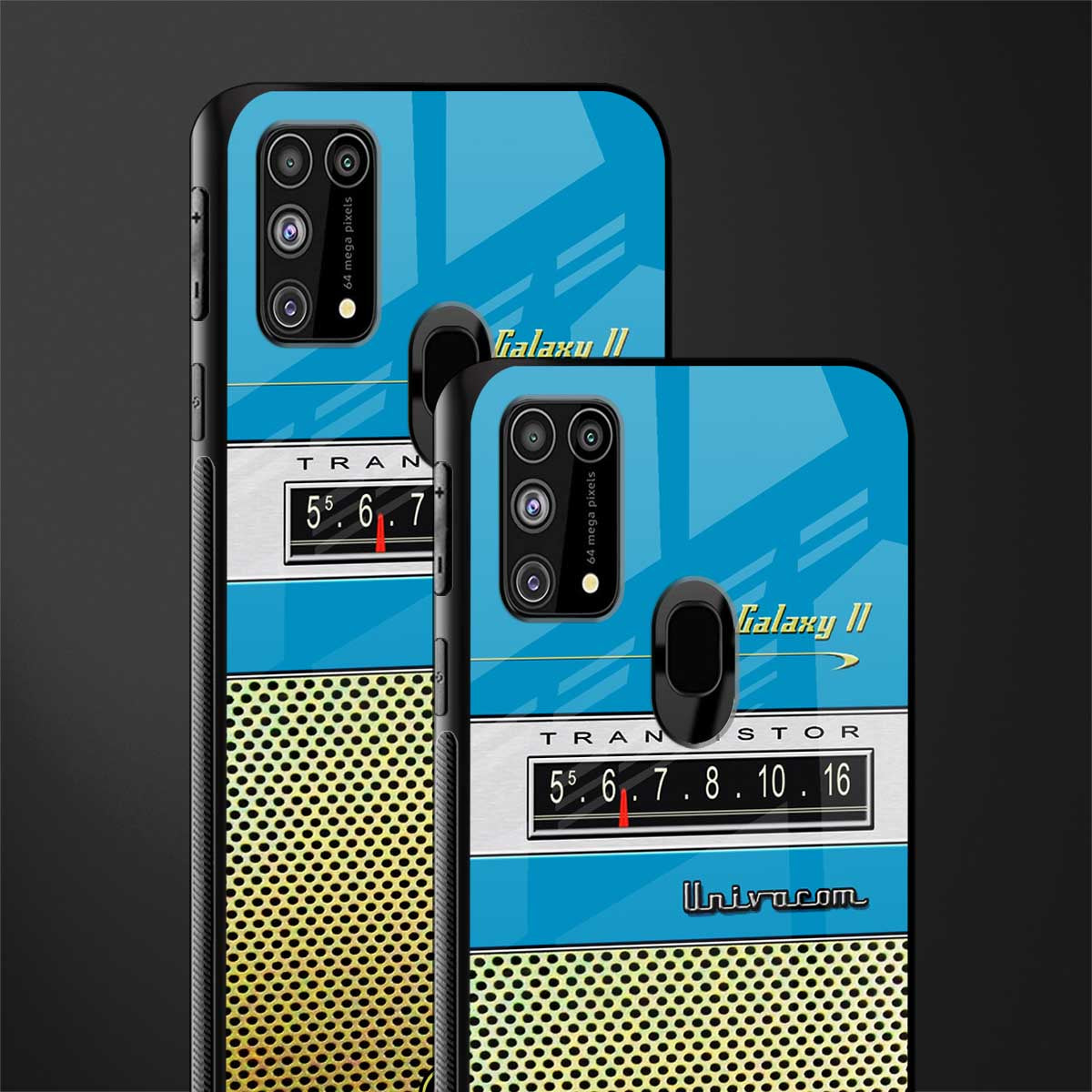 vintage radio glass case for samsung galaxy f41 image-2