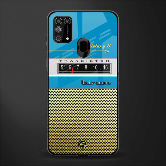 vintage radio glass case for samsung galaxy m31 image