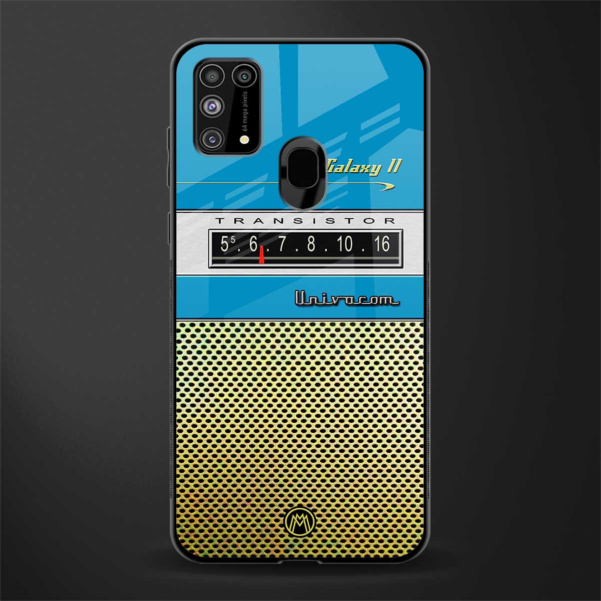 vintage radio glass case for samsung galaxy f41 image