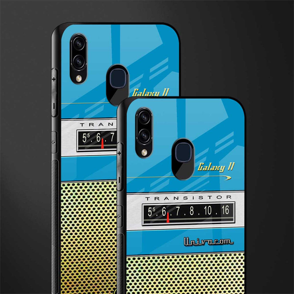 vintage radio glass case for samsung galaxy a20 image-2