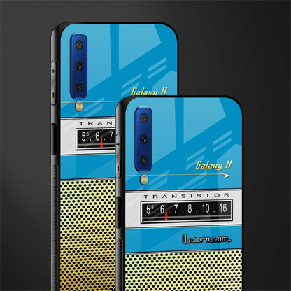 vintage radio glass case for samsung galaxy a7 2018 image-2