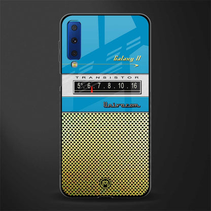 vintage radio glass case for samsung galaxy a7 2018 image