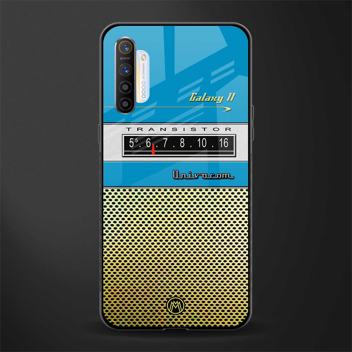 vintage radio glass case for realme xt image