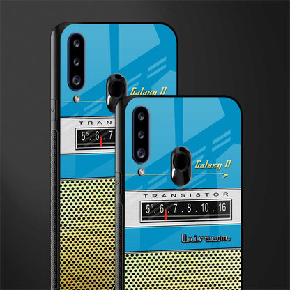 vintage radio glass case for samsung galaxy a20s image-2