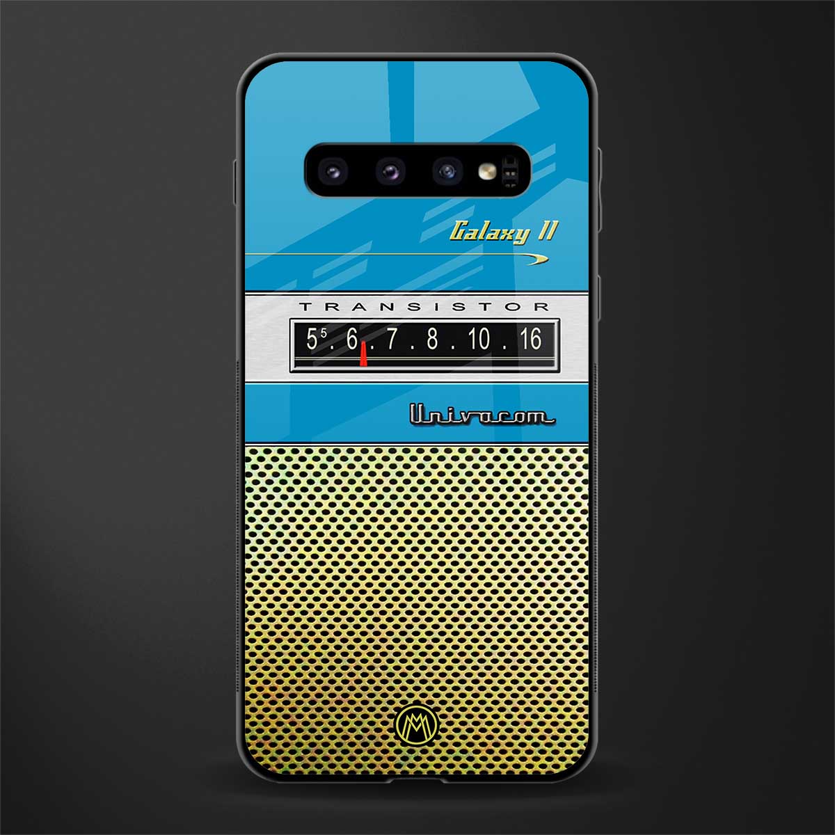 vintage radio glass case for samsung galaxy s10 plus image