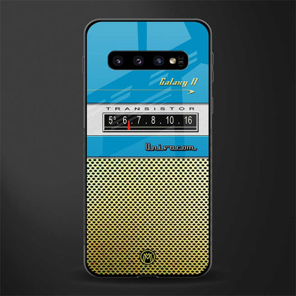 vintage radio glass case for samsung galaxy s10 plus image