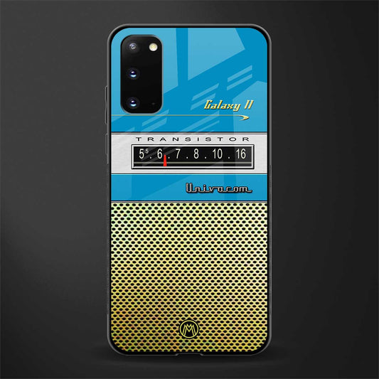 vintage radio glass case for samsung galaxy s20 image