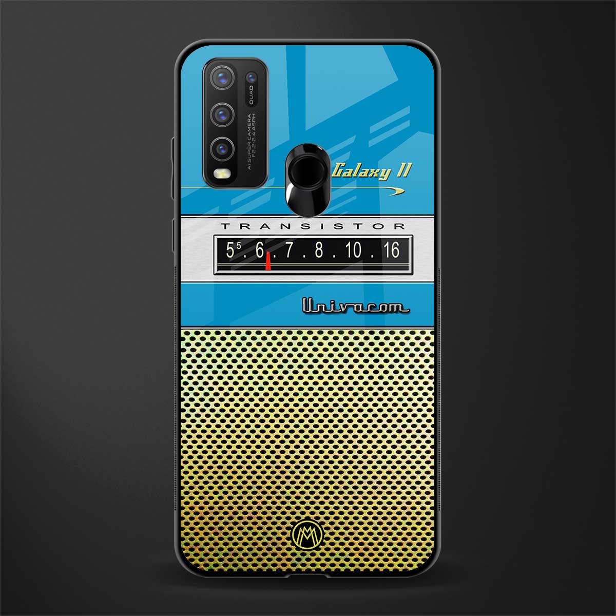 vintage radio glass case for vivo y50 image