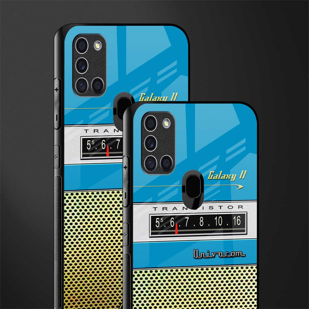 vintage radio glass case for samsung galaxy a21s image-2