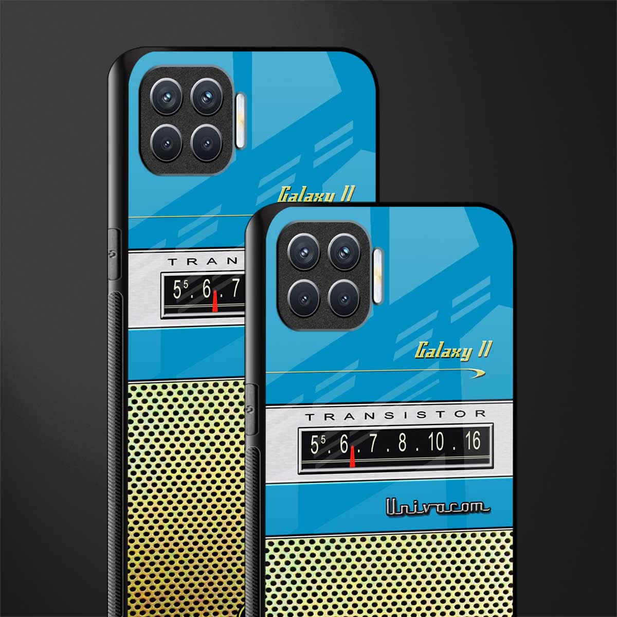vintage radio glass case for oppo f17 pro image-2