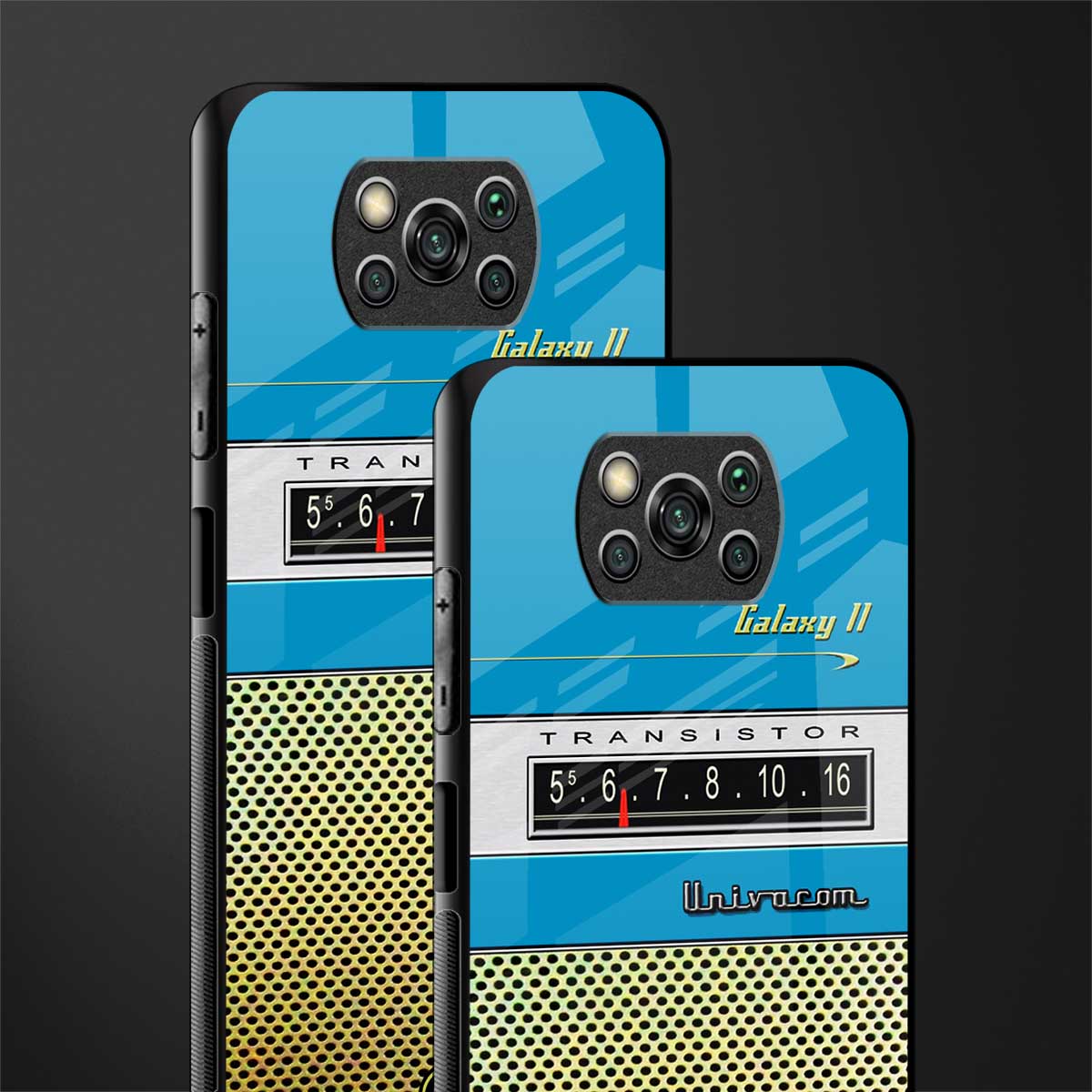 vintage radio glass case for poco x3 pro image-2