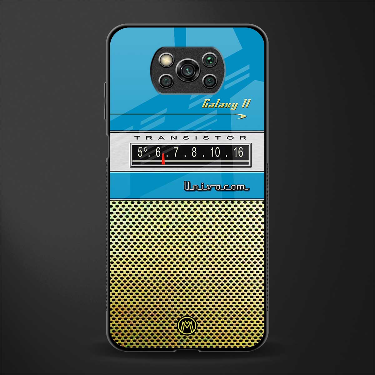 vintage radio glass case for poco x3 pro image