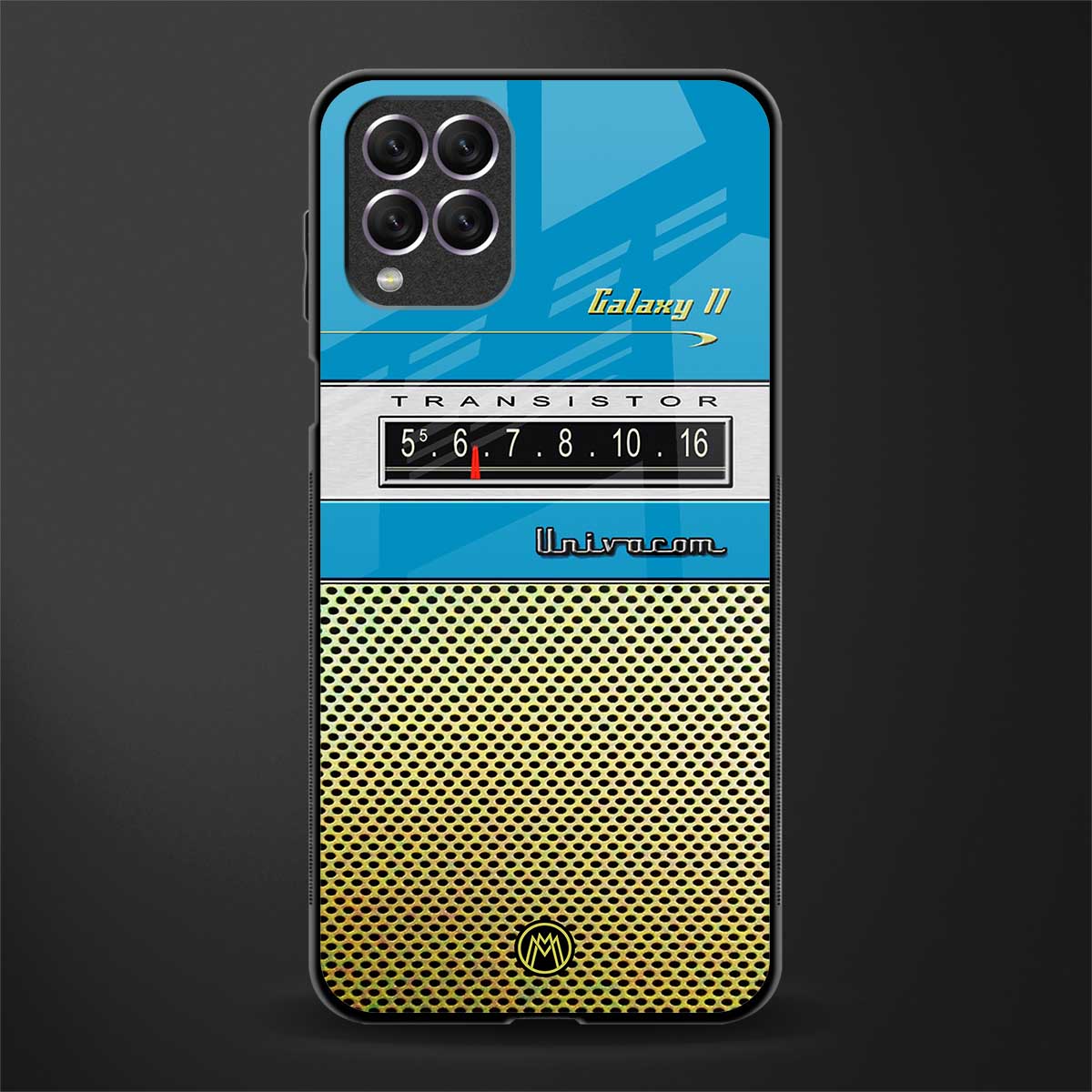 vintage radio glass case for samsung galaxy f62 image