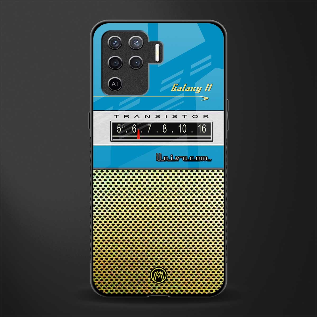 vintage radio glass case for oppo f19 pro image