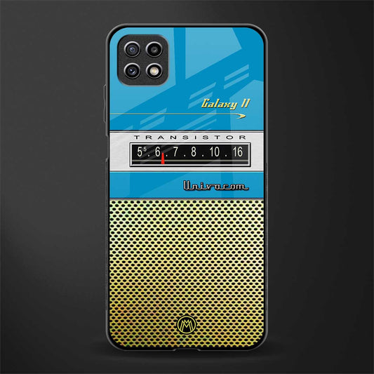 vintage radio glass case for samsung galaxy a22 5g image