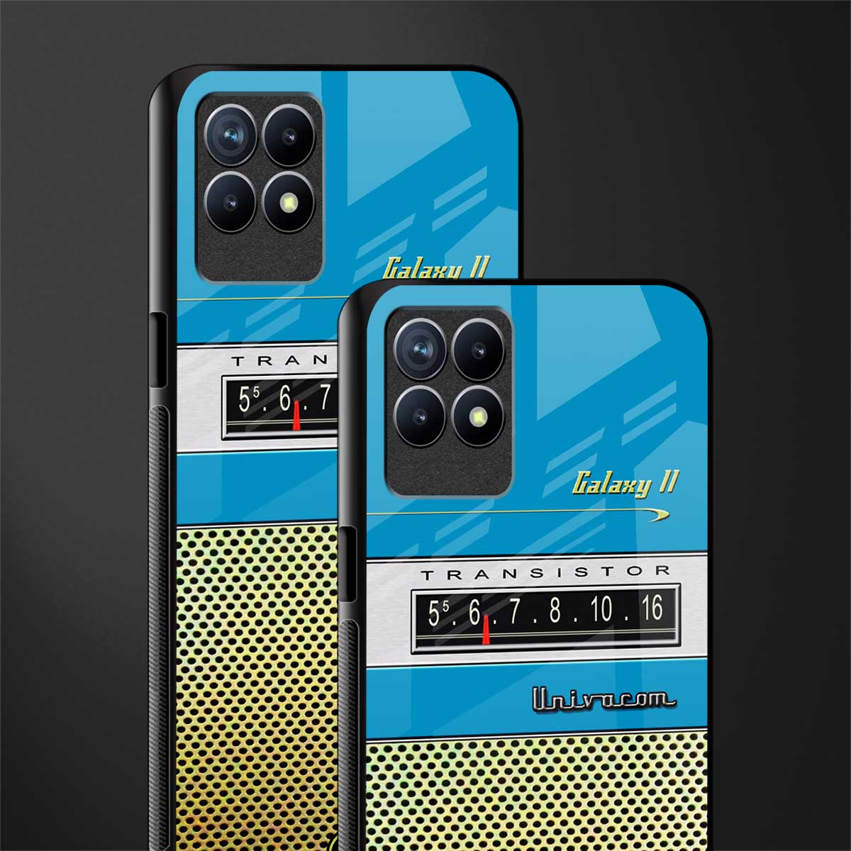 vintage radio glass case for realme 8i image-2