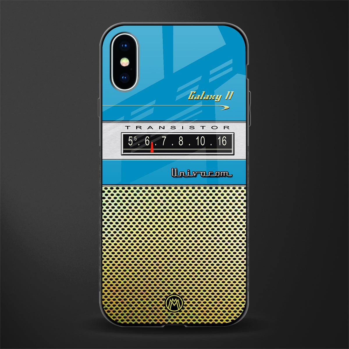 vintage radio glass case for iphone xs image