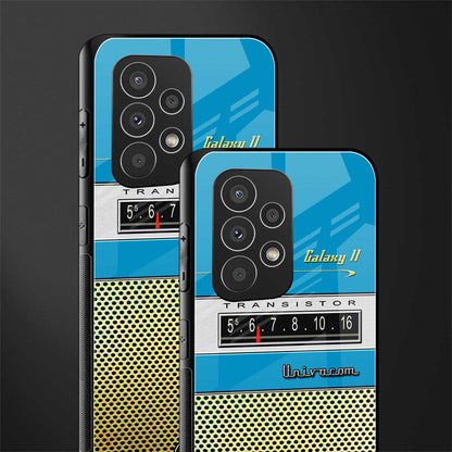 vintage radio back phone cover | glass case for samsung galaxy a73 5g