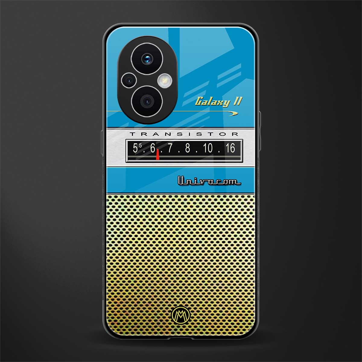 vintage radio back phone cover | glass case for oppo f21 pro 5g