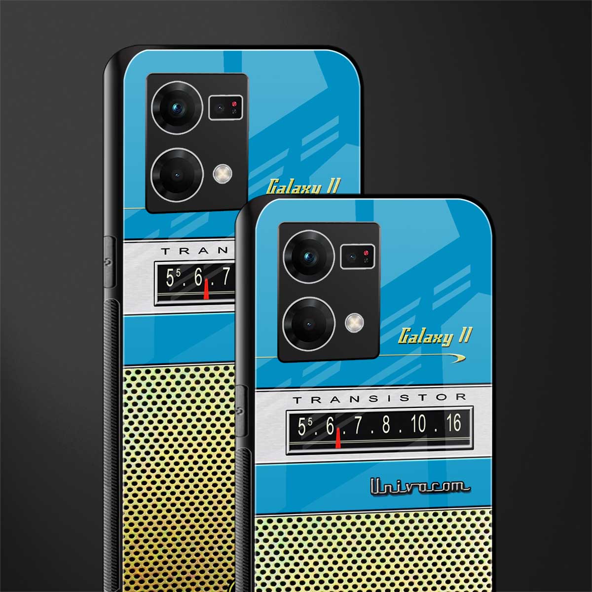 vintage radio back phone cover | glass case for oppo f21 pro 4g