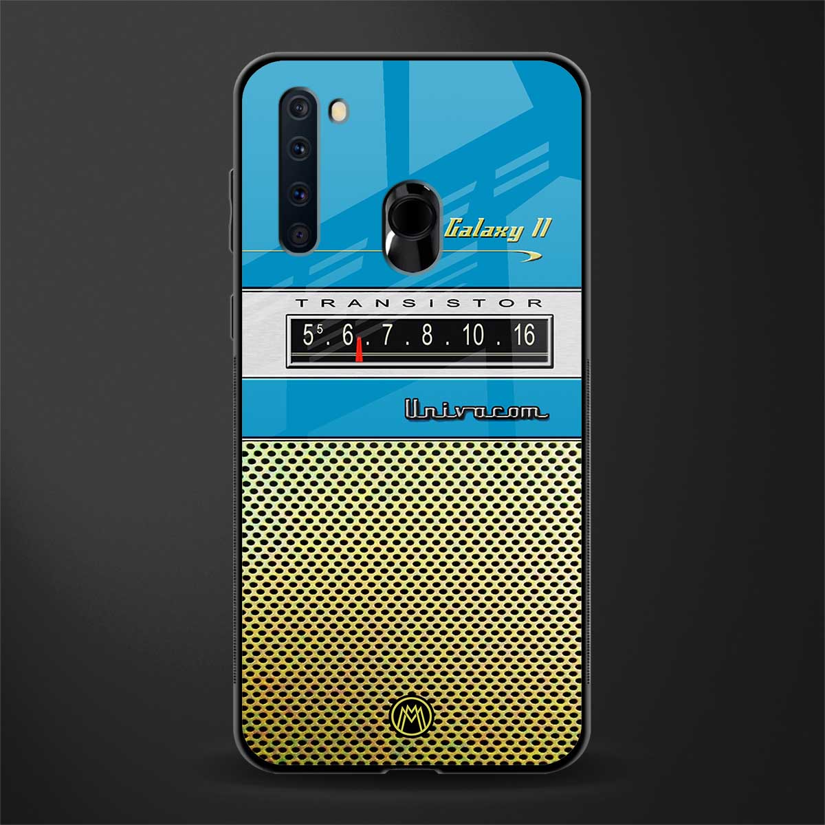 vintage radio glass case for samsung a21 image