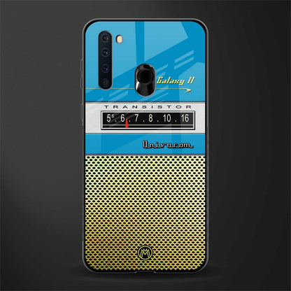 vintage radio glass case for samsung a21 image