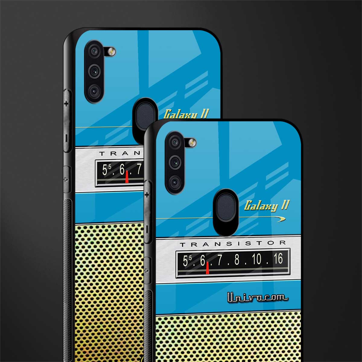 vintage radio glass case for samsung a11 image-2