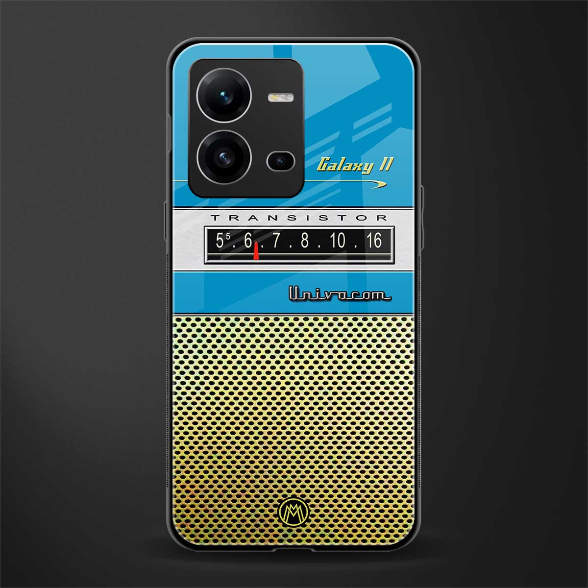 vintage radio back phone cover | glass case for vivo v25-5g